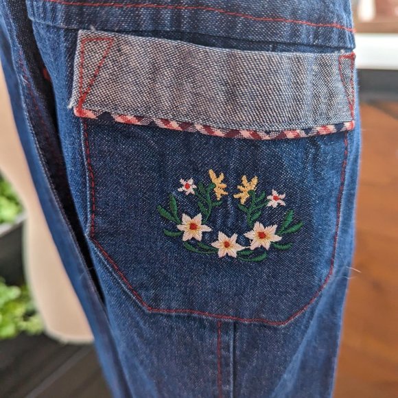 Pretty vintage denim Mango dress - size 7 - Robe maxi denim Mango - Picture 8 of 9